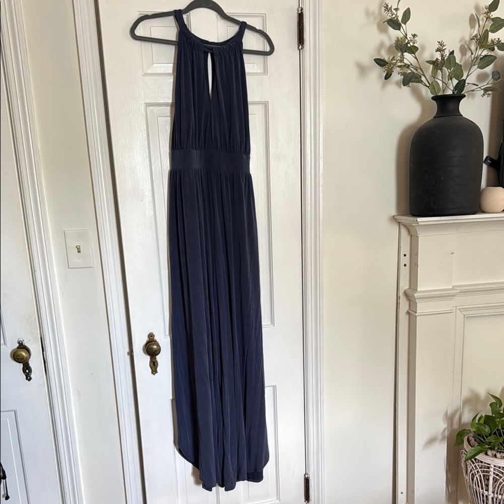 Moulinette Soeurs Navy Wide Leg Jumpsuit